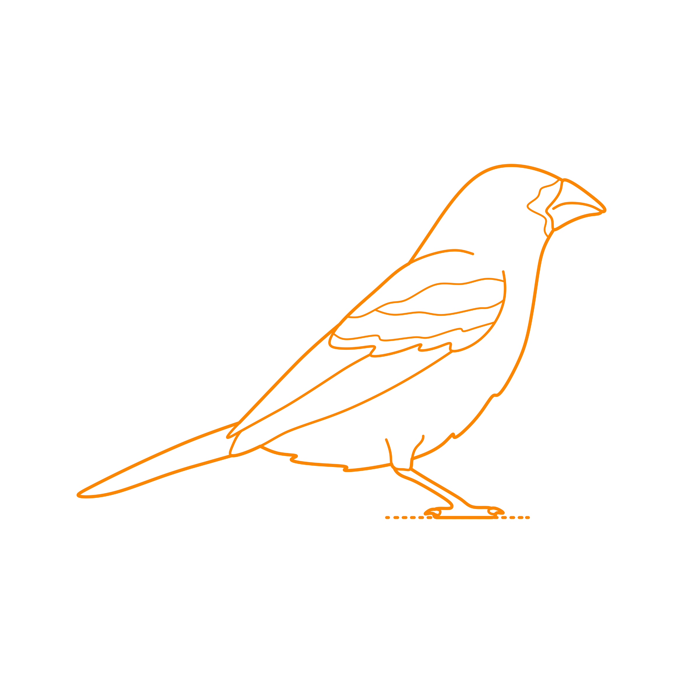 Animals Songbirds Blue Grosbeak Simple Line Art Svg Free Vectors